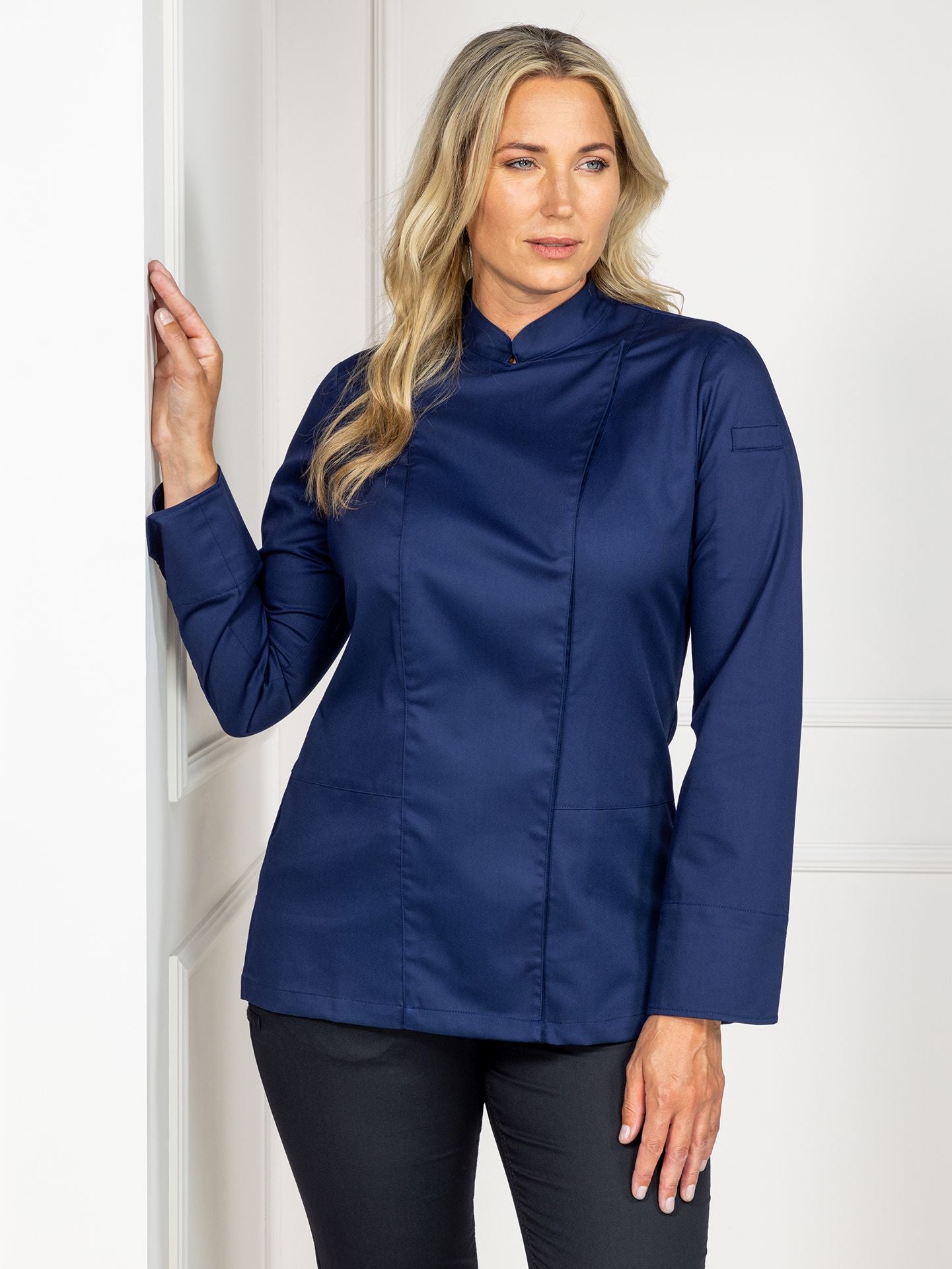 Damen Kochjacke Lynn 1154 patriot blue von Le Nouveau Chef bei workers friend bestellen