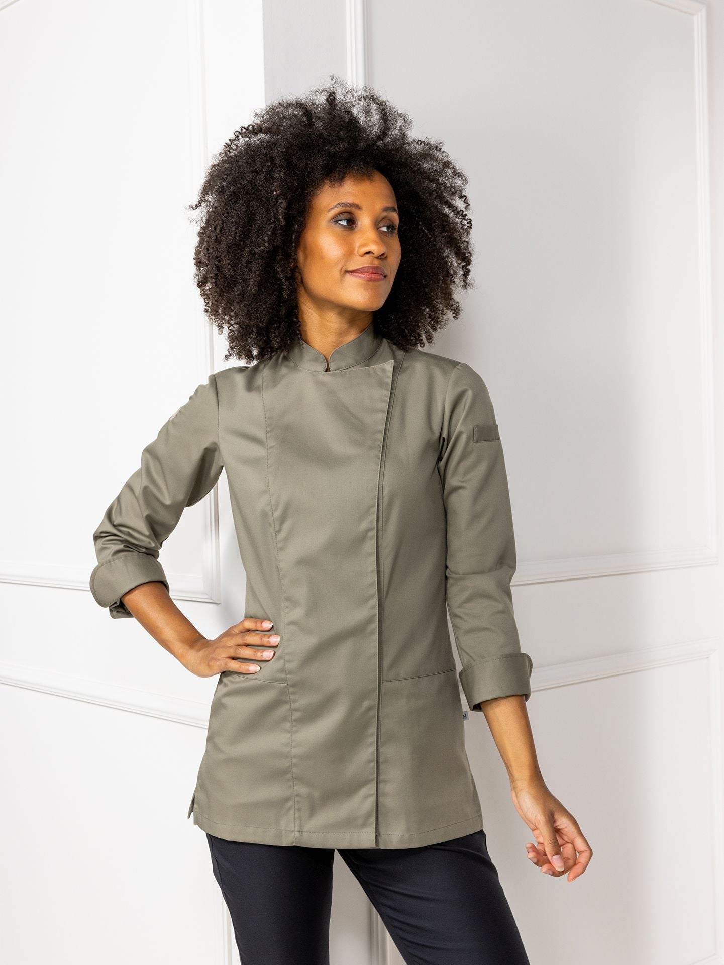 Damen Kochjacke Lynn 1154 olivette von Le Nouveau Chef bei workers friend bestellen