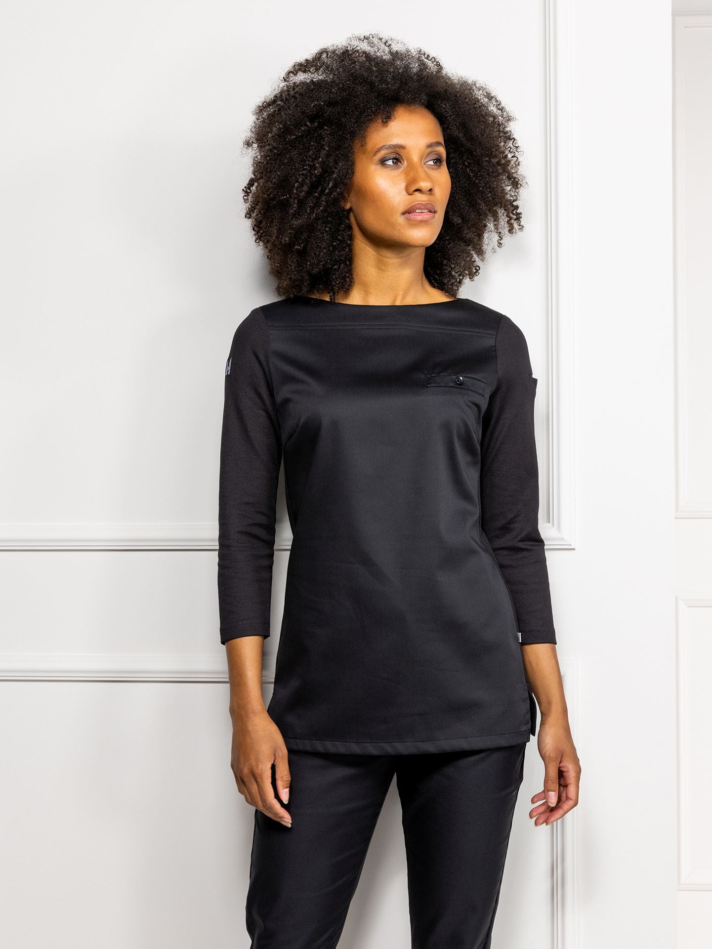 Damen Gastr Shirt Evy 1212 schwarz von Le Nouveau Chef bei workers friend bestellen