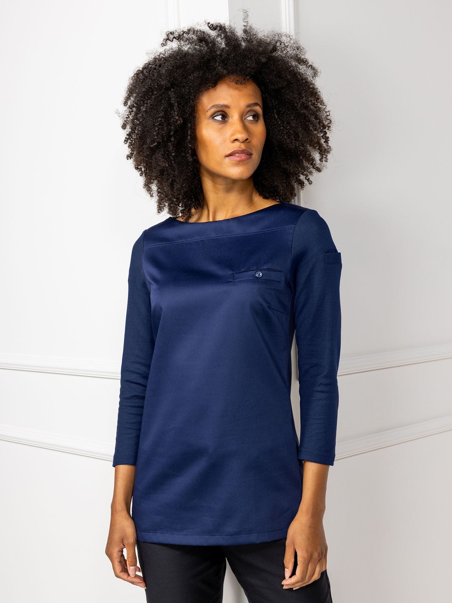 Damen Gastro Shirt Evy 1212 patriot blue von Le Nouveau Chef bei workers friend bestellen
