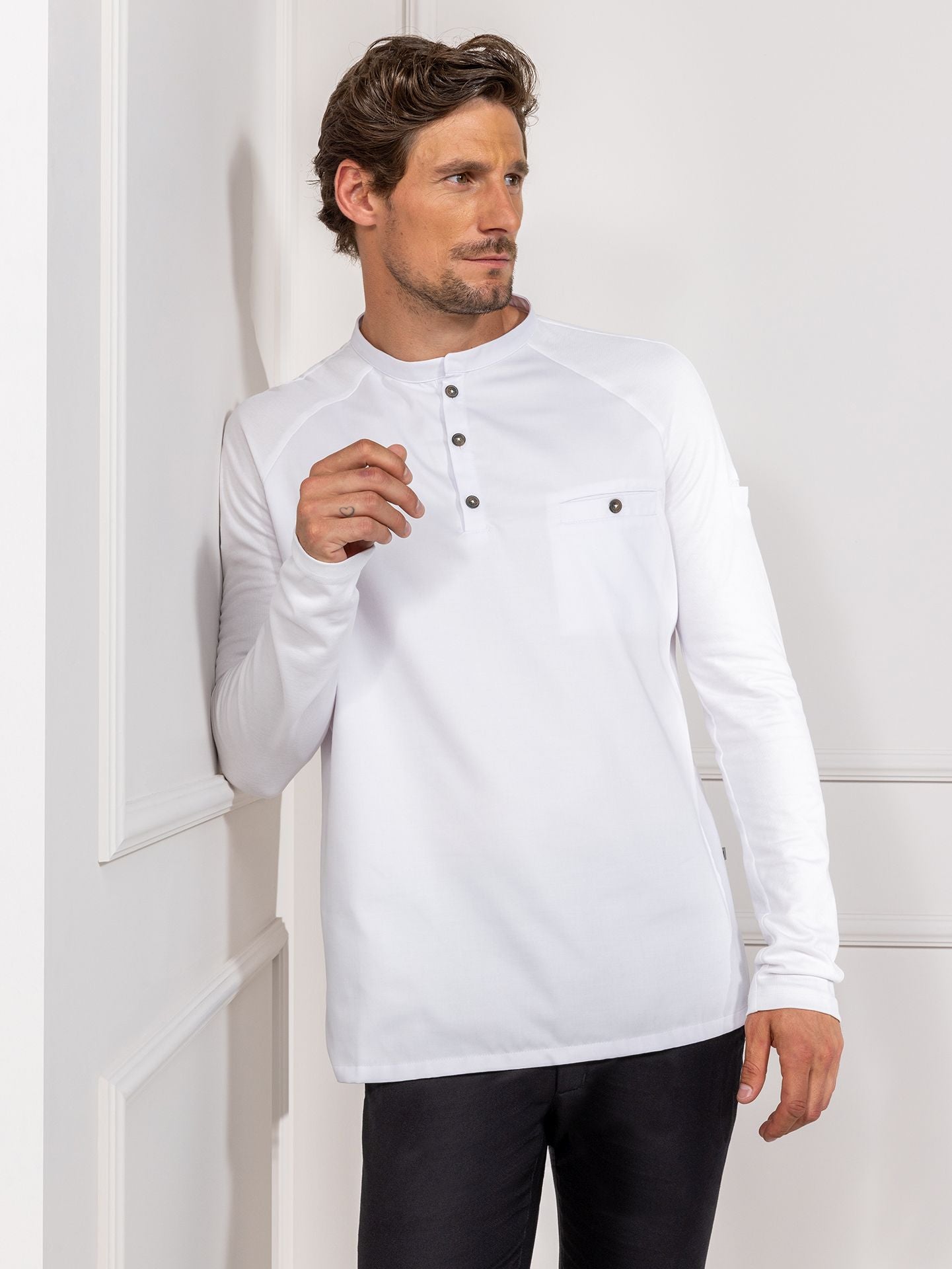 Gastroshirt Elias 1225 weiß von Le Nouveau Chef bei workers friend bestellen