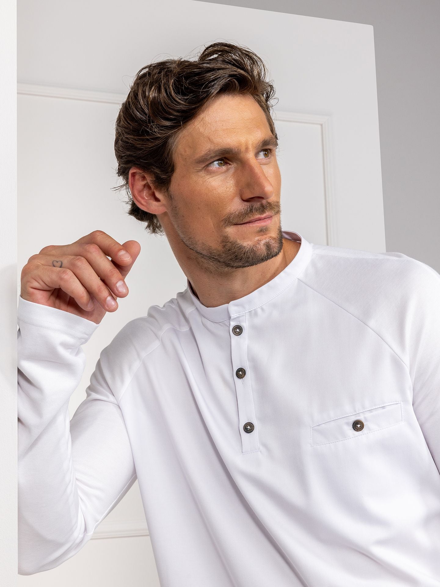 Gastroshirt 1225 Elias mit Knopfleiste