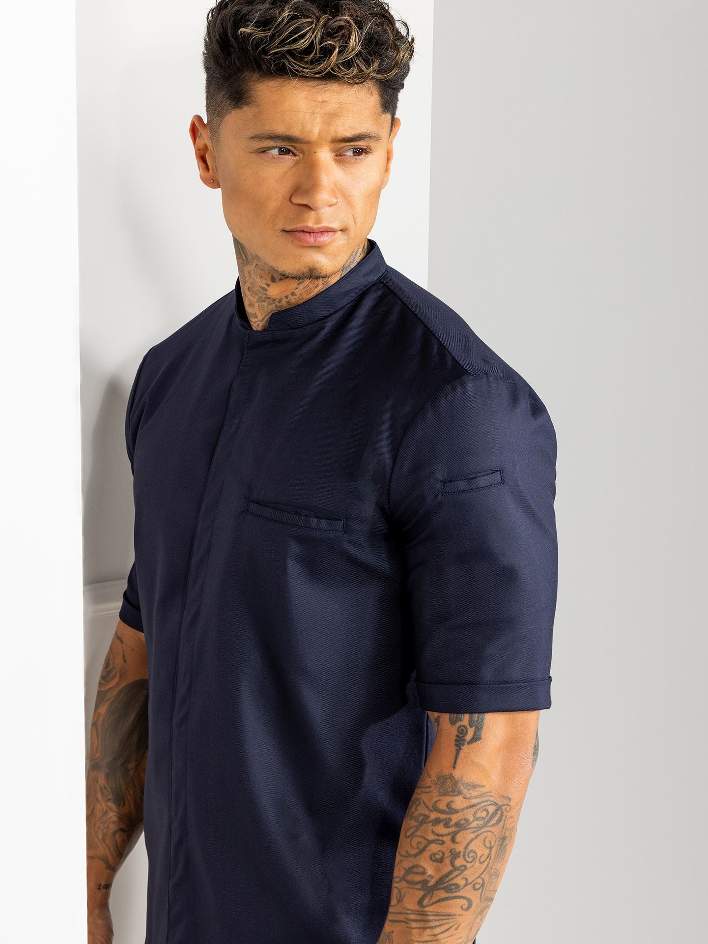 Kurzarmjacke 1401 Tygo patriot blue von Le Nouveau Chef bei workers friend