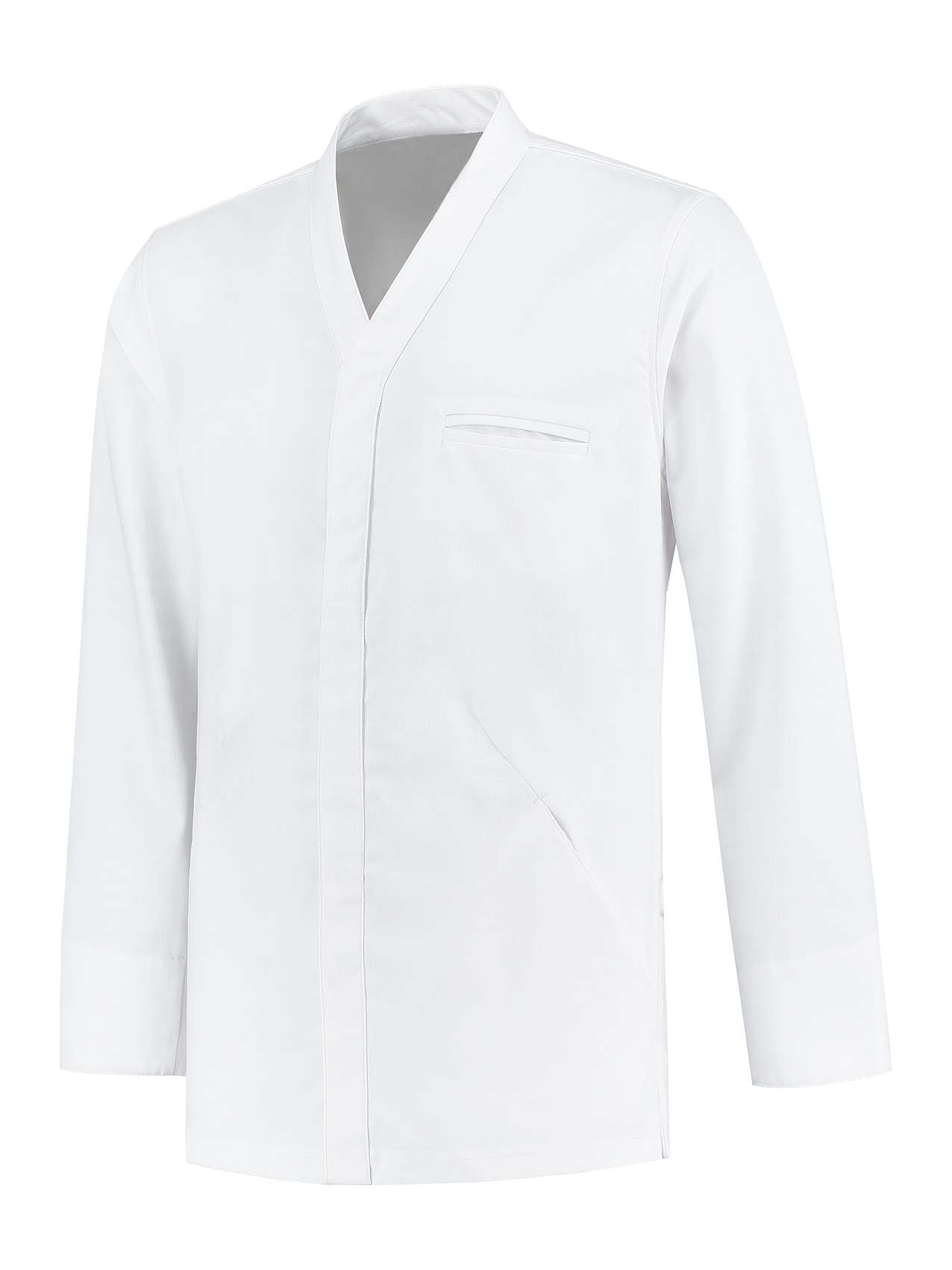 SALE Gastojacke 2210 Andreas im Asia-Style weiß