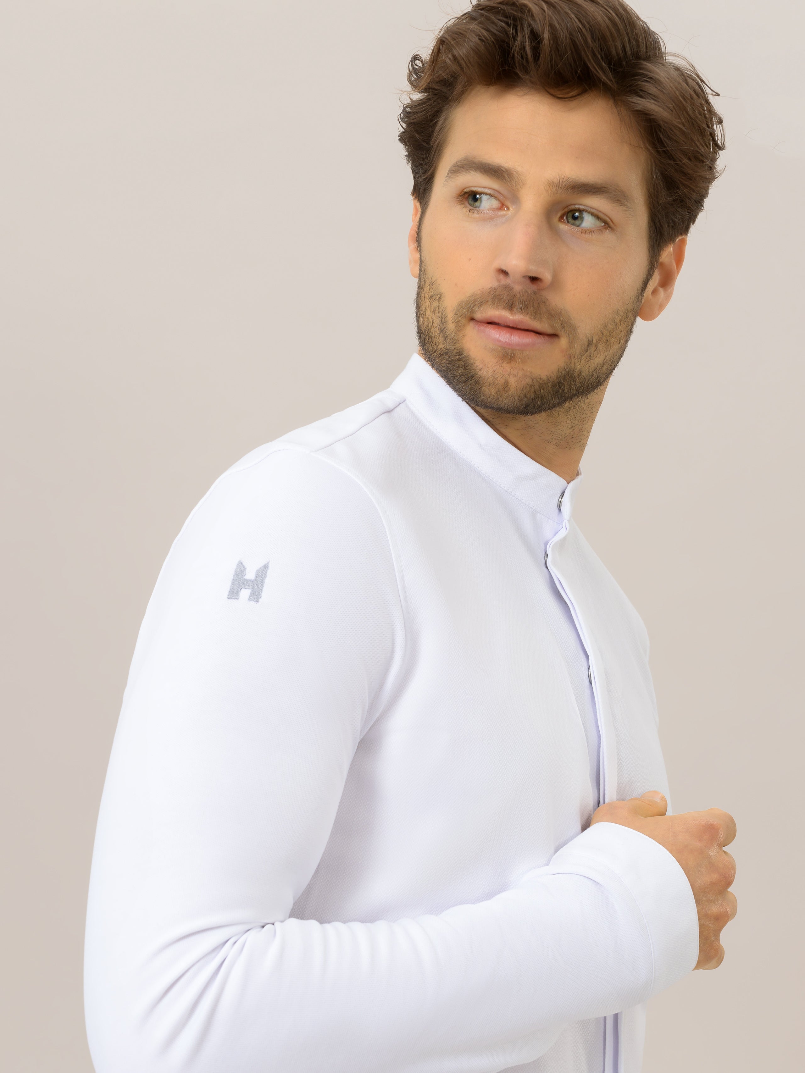 Slim Fit Kochjacke 8003 Julian weiß von Le Nouveau Chef bei workers friend bestellen