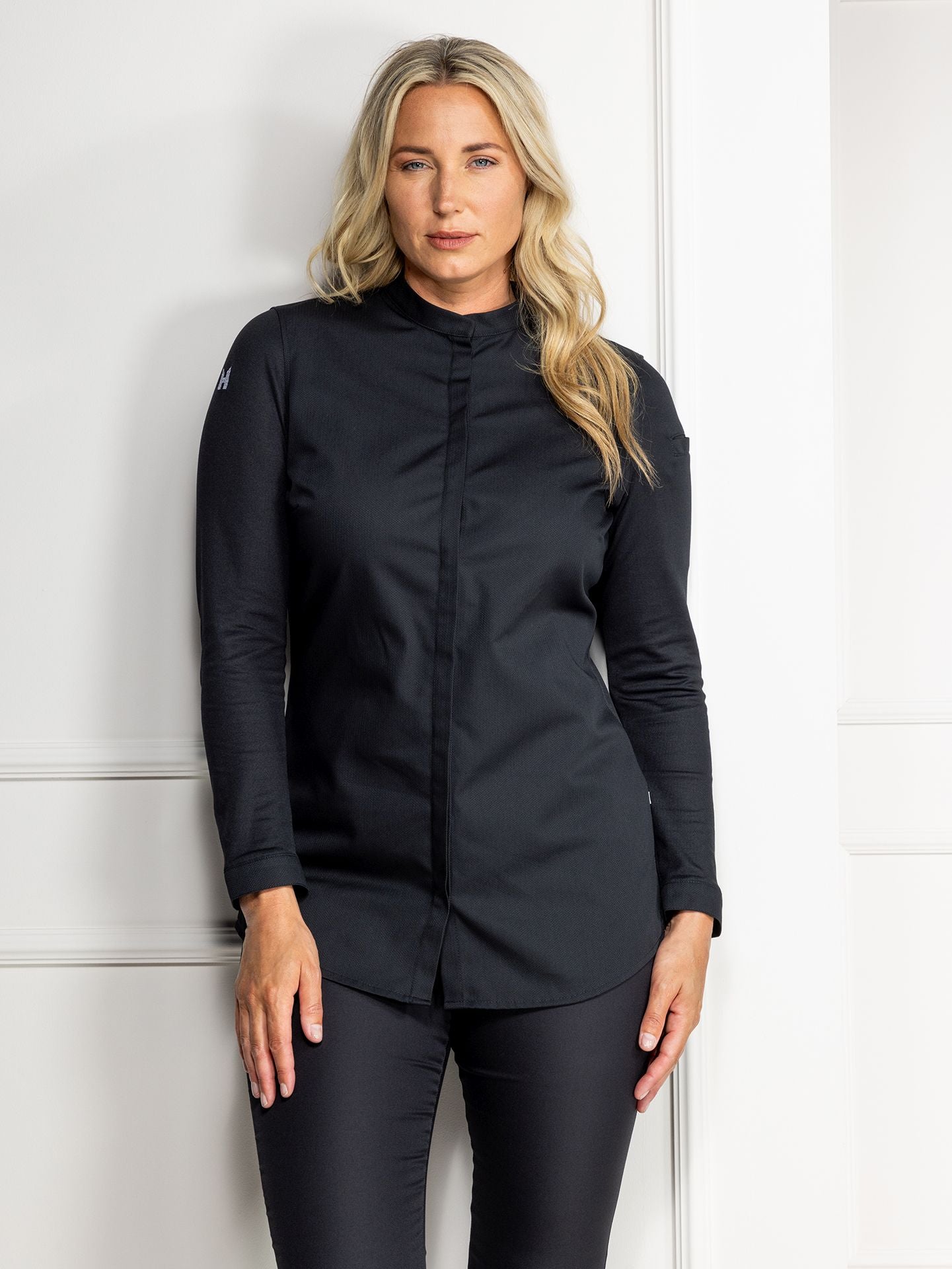 Damen Kochhemd Jolie 8013 schwarz von Le Nouveau Chef bei workers friend bestellen