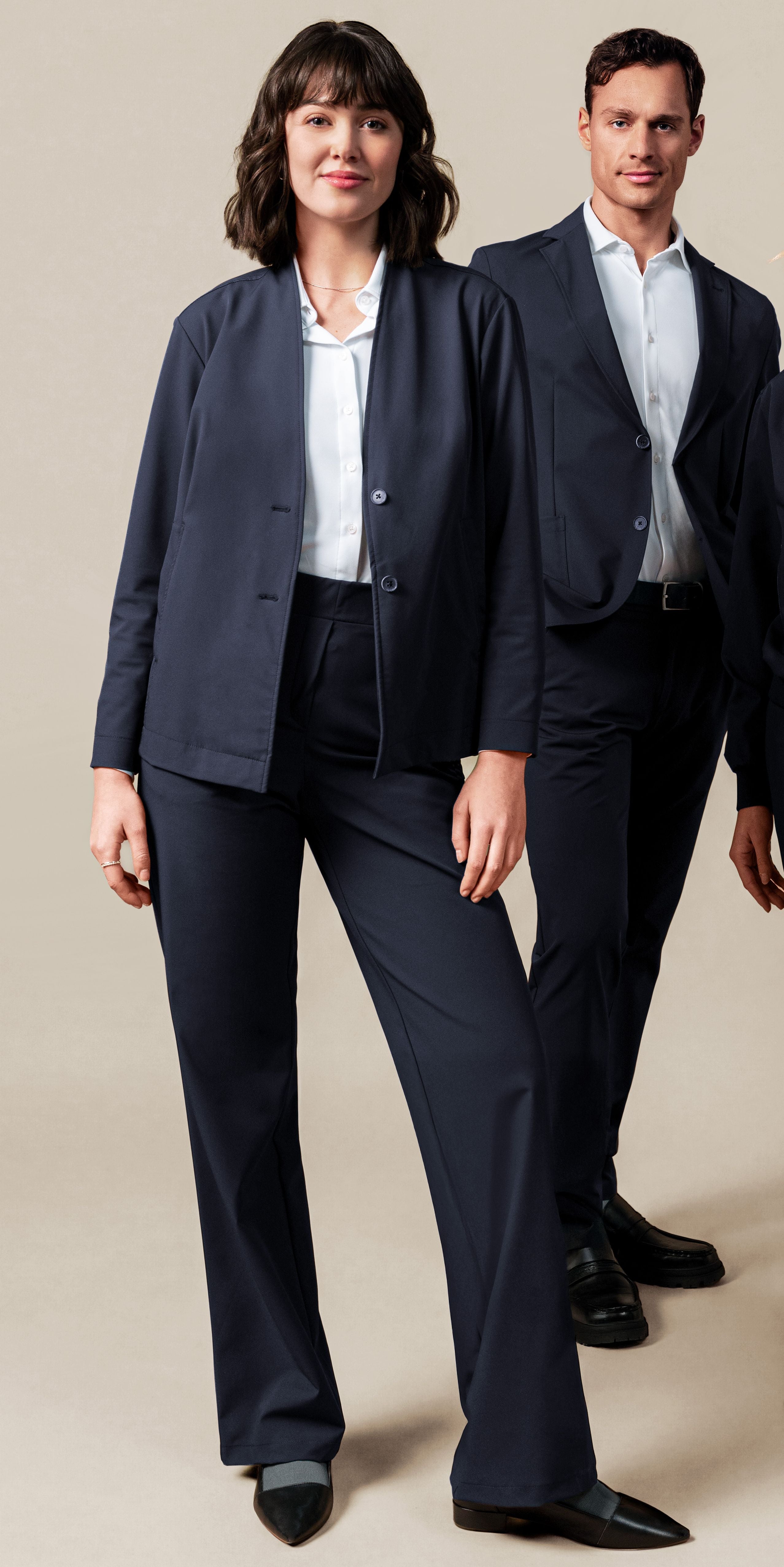 Softe Damen Hose 13023 Flow mit weitem Bein