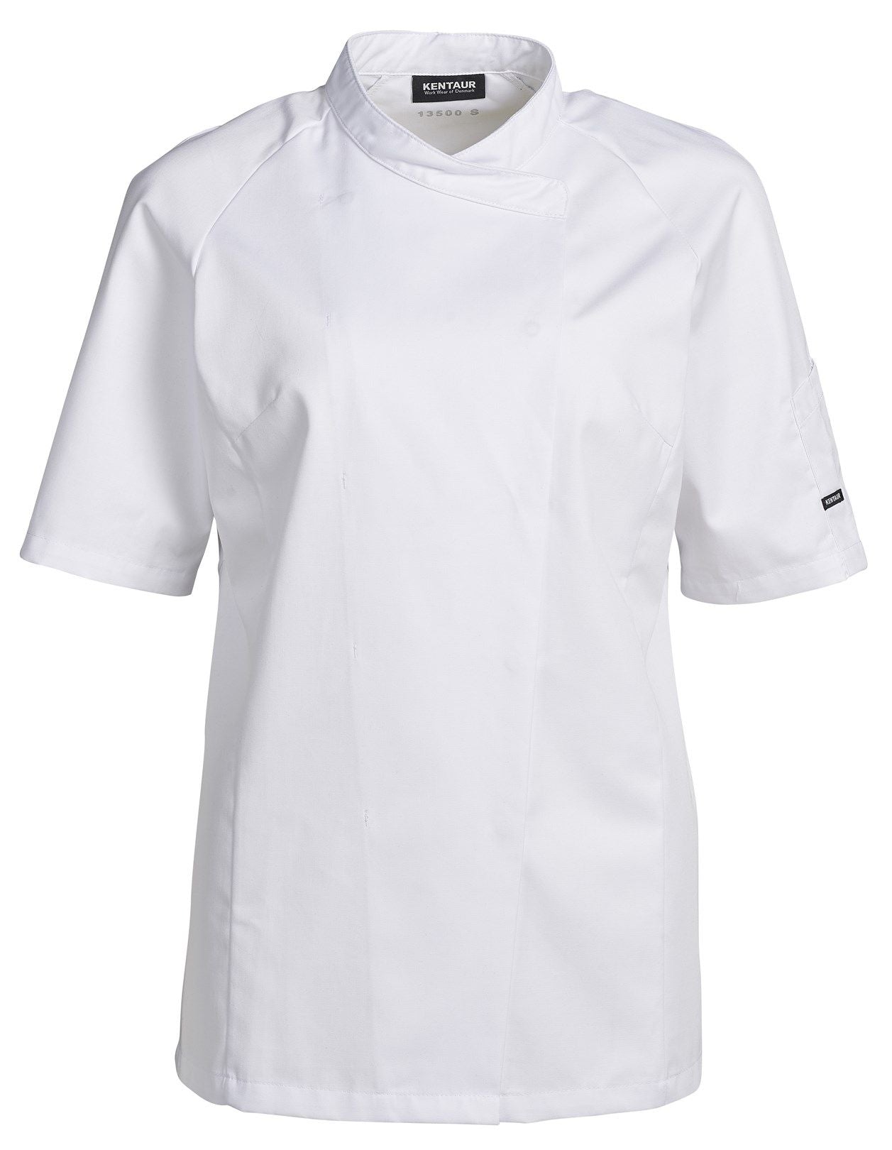 Damen Kochjacke 13500 Halbarm mit Druckknöpfen