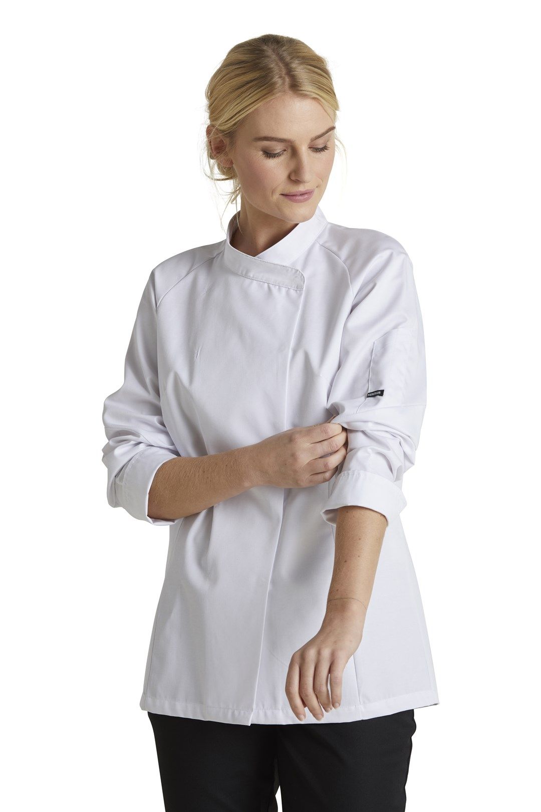 Damen Kochjacke 13501 mit Druckknöpfen