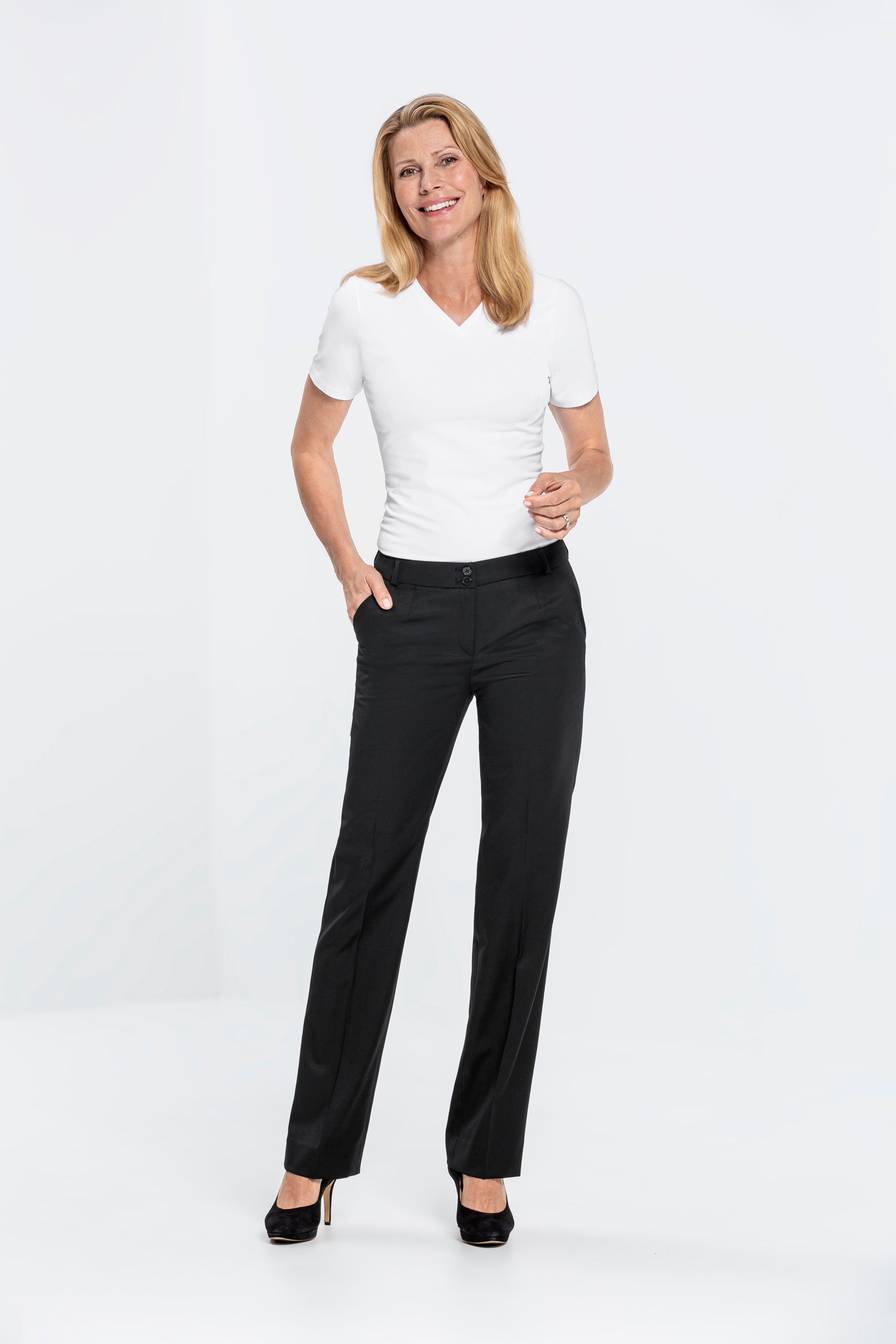 Damenhose 1353 Stretch mit geradem Bein