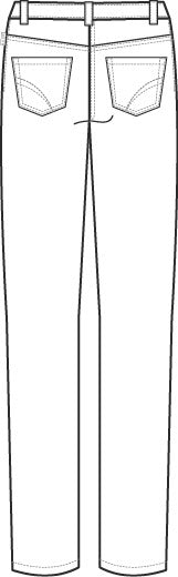 Damen-Jeans 1387 in Denimoptik