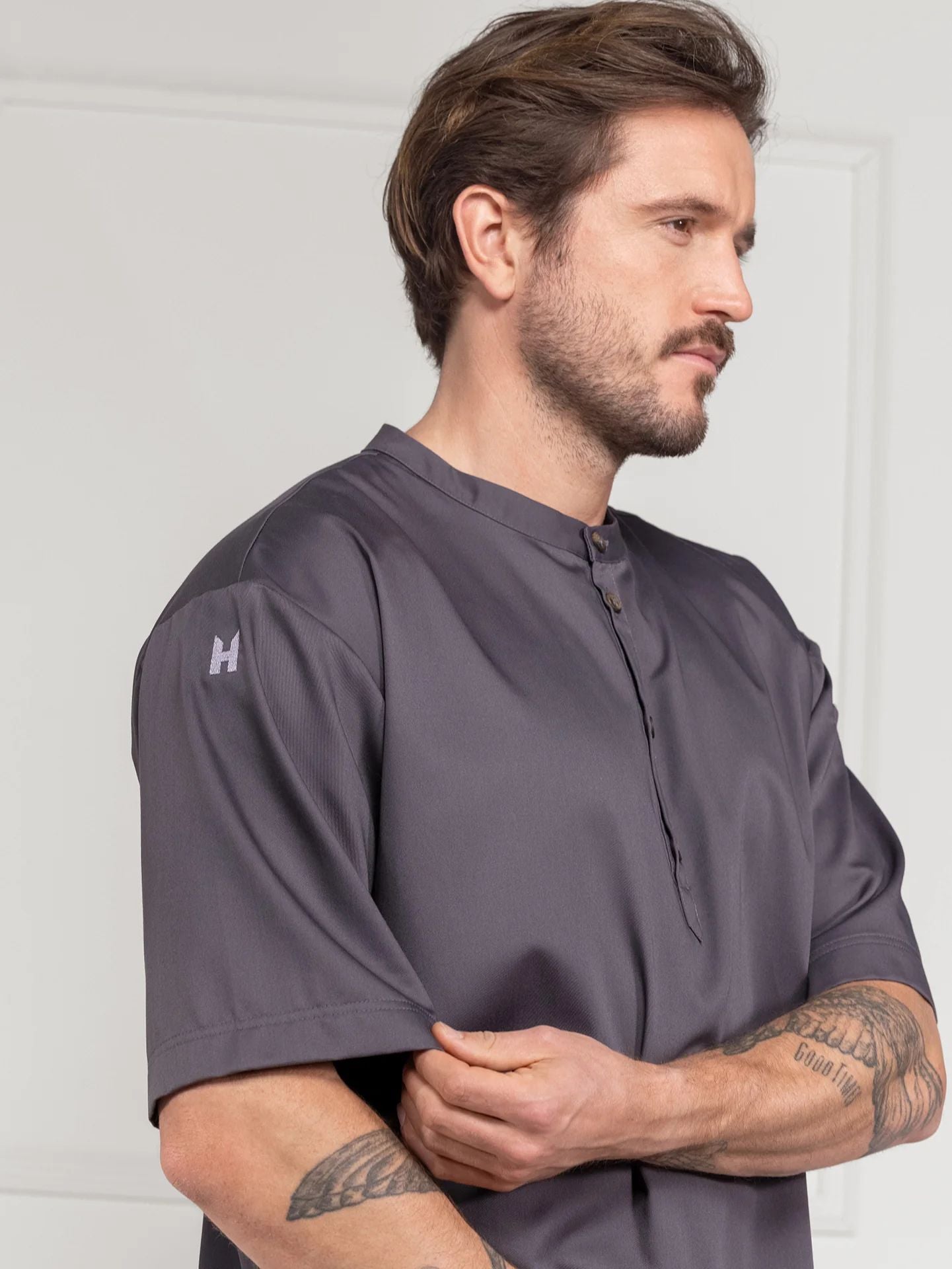 Oversized Gastro Shirt 1408 Gorgio geknöpft