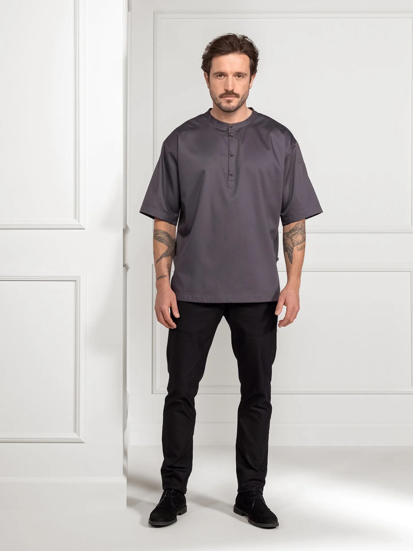 Oversized Gastro Shirt 1408 Gorgio geknöpft