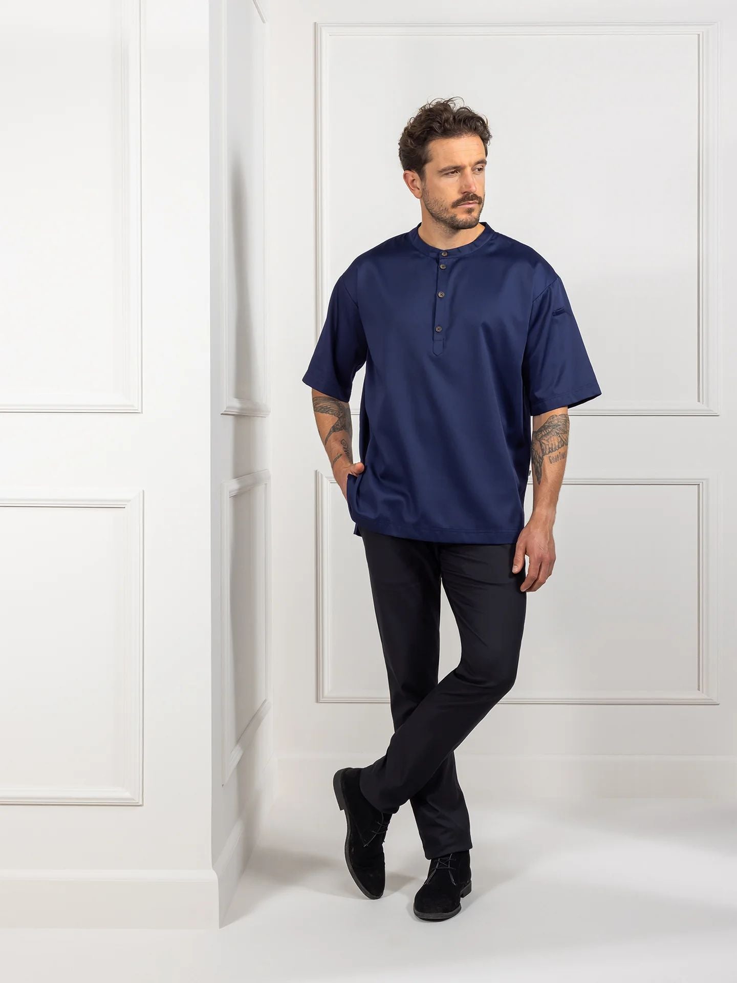 Oversized Gastro Shirt 1408 Gorgio geknöpft