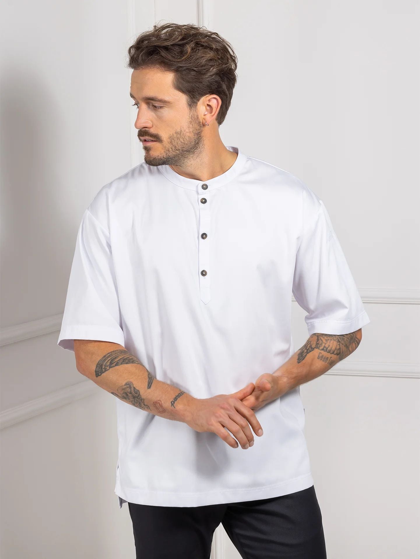 Oversized Gastro Shirt 1408 Gorgio geknöpft