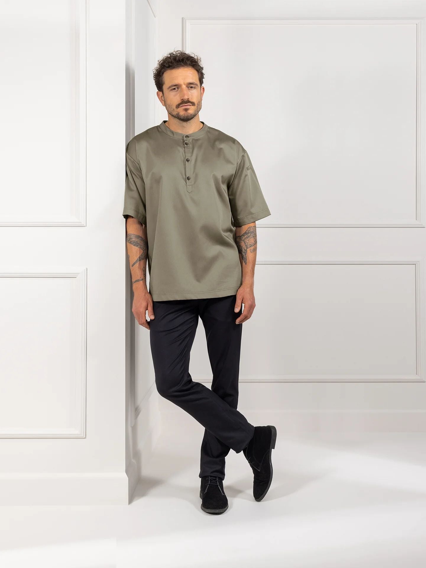 Oversized Gastro Shirt 1408 Gorgio geknöpft