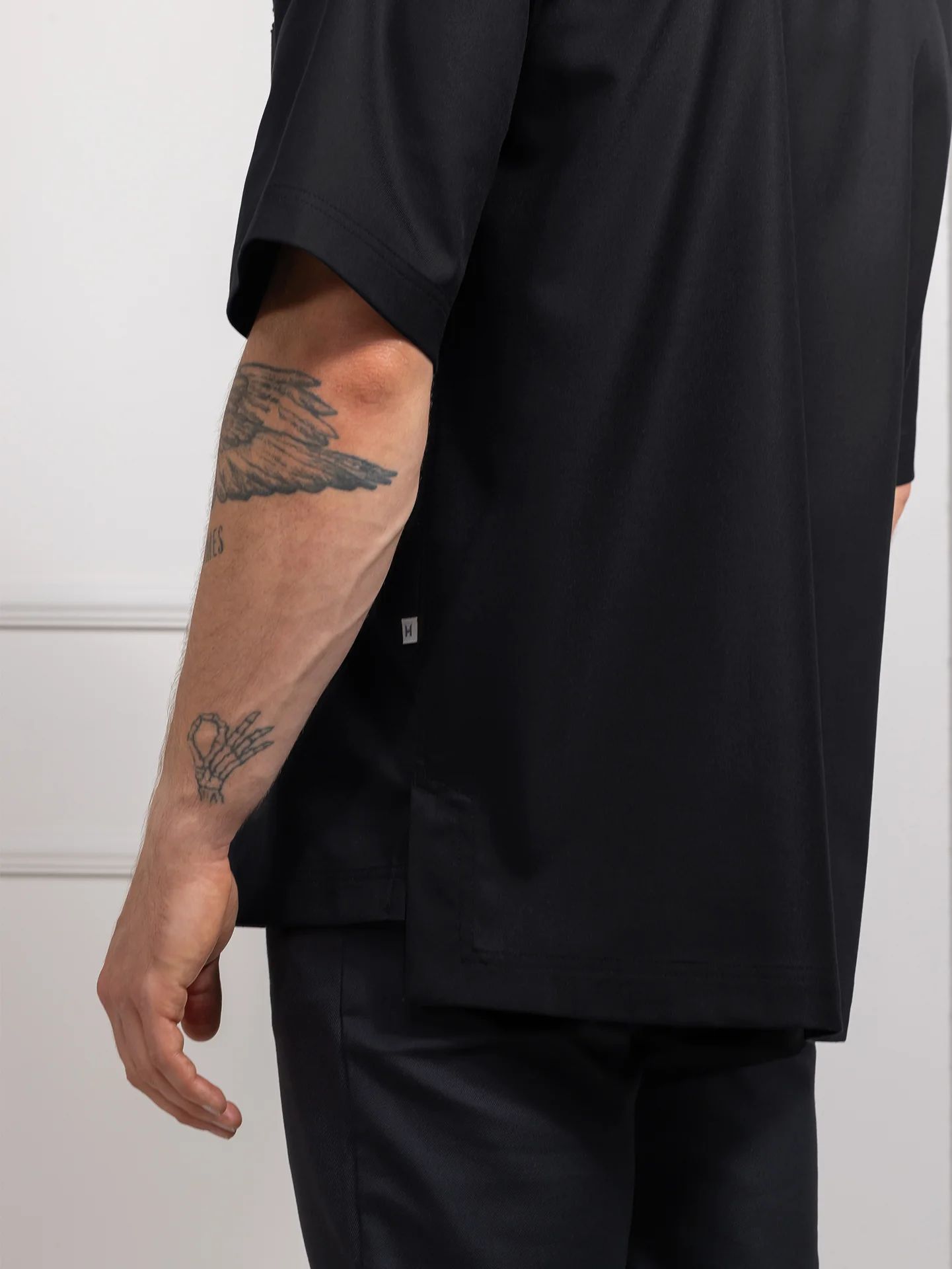 Oversized Shirt 1409 Norian mit verdeckten Druckknöpfen