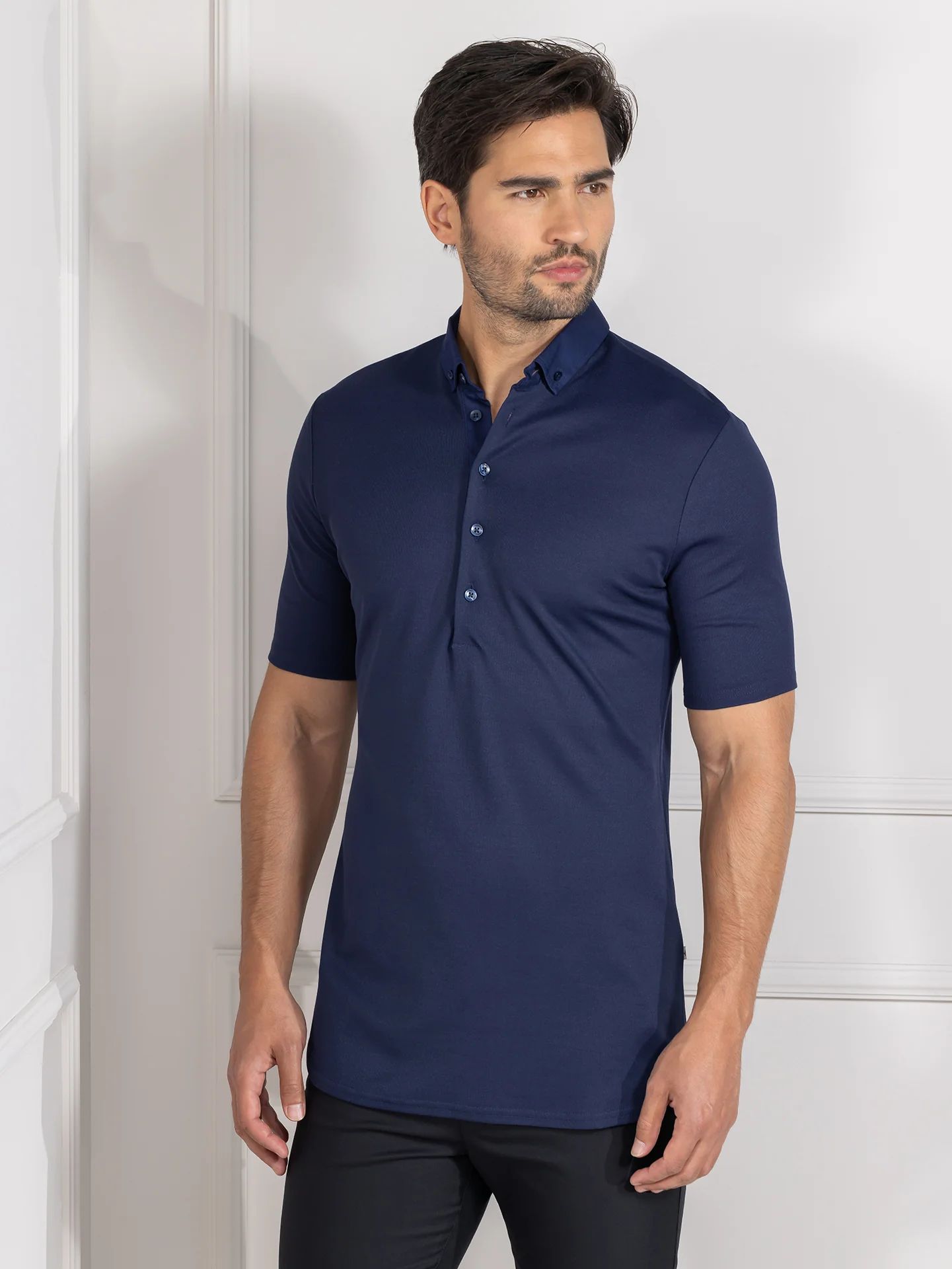 Herren Polo-Shirt 1411 Matteo dunkelblau von Le Nouveau Chef bei workers friend