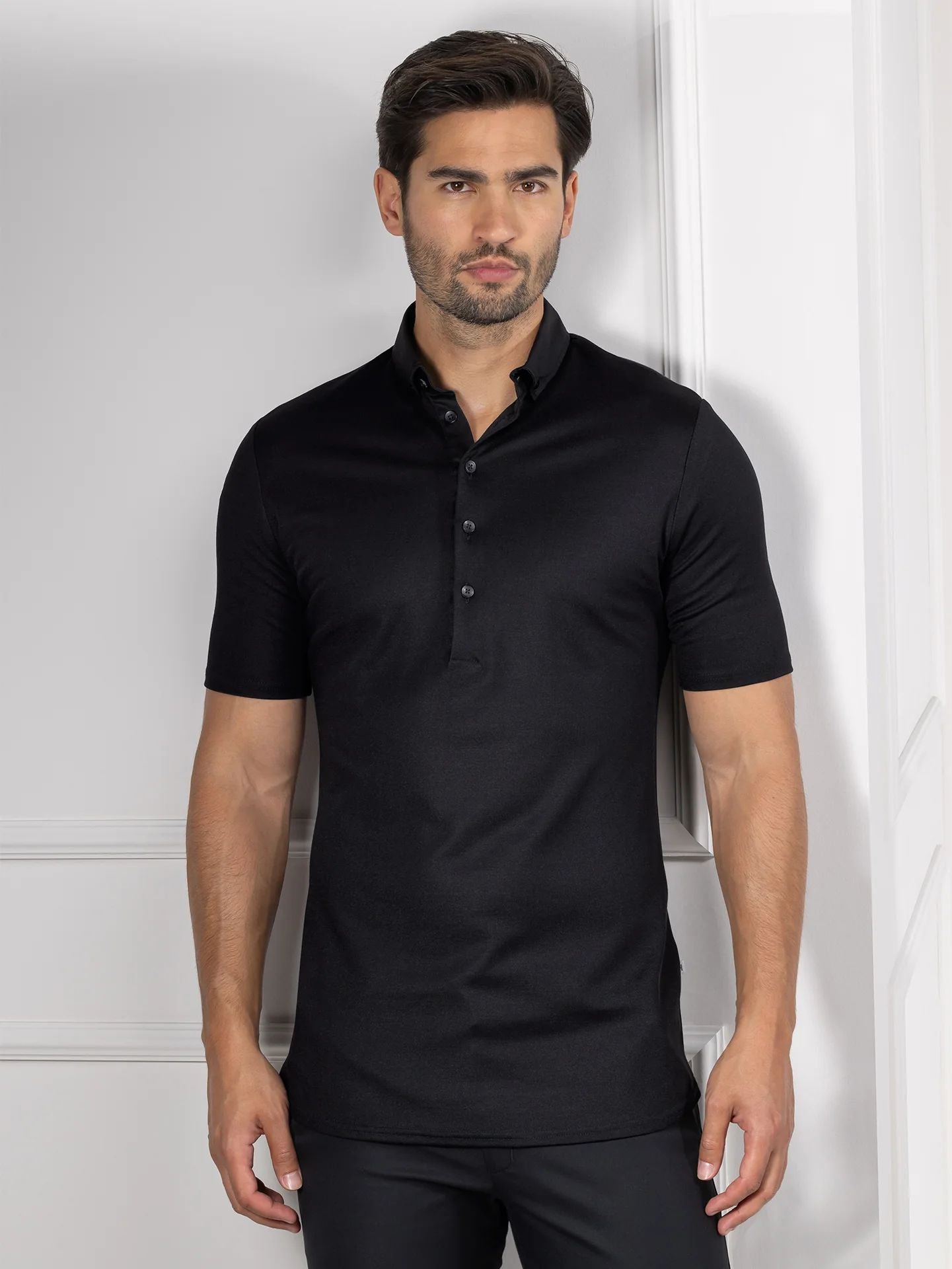 Herren Polo-Shirt 1411 Matteo schwarz von Le Nouveau Chef bei workers friend