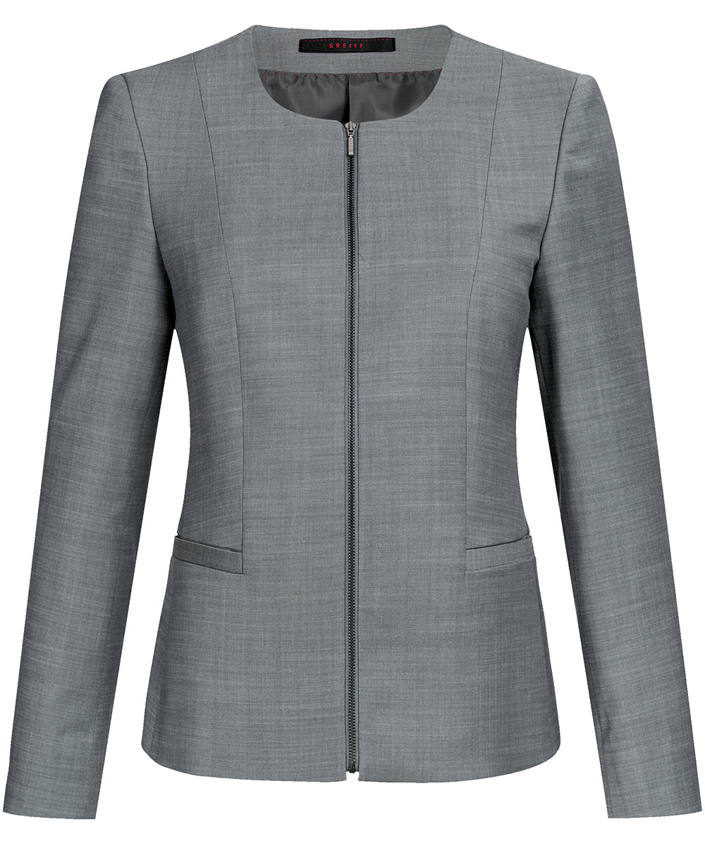 Damen-Blazer Modern Regular Fit von Greiff bei workers friend hellgrau