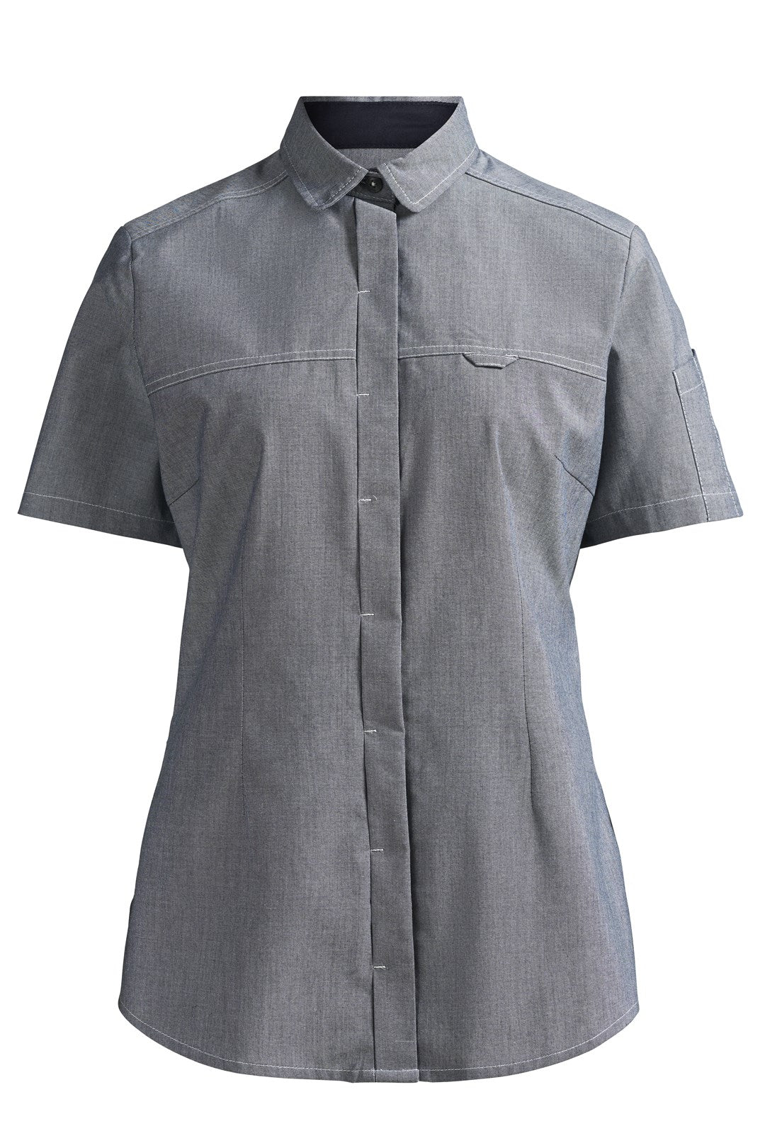 Damen Koch-/Servicebluse 15054 Kurzarm