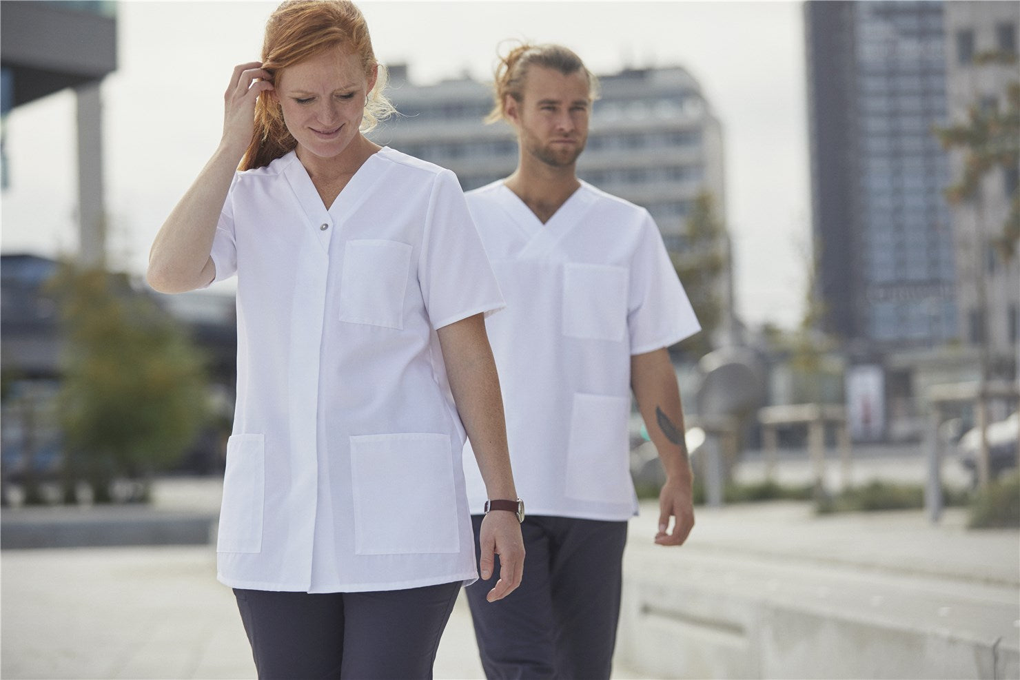 Geknöpfter Damen Kasack 15139 mit Tencel