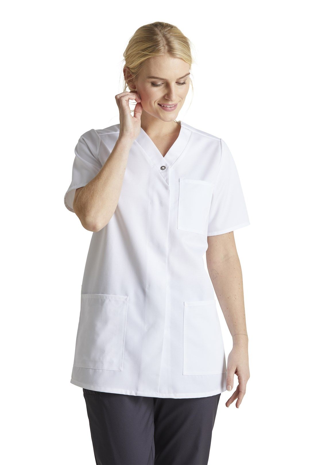 Geknöpfter Damen Kasack 15139 mit Tencel