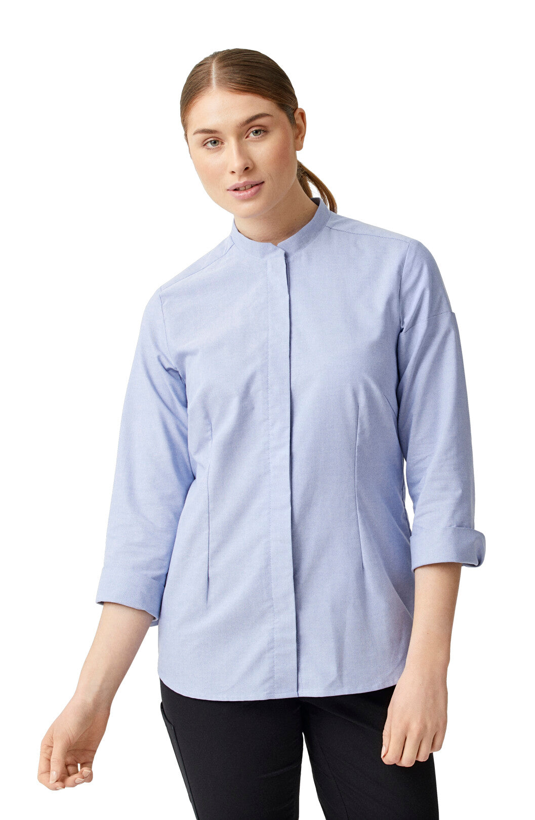 Oxford Stehkragen-Bluse 15478 mit 7/8-Arm