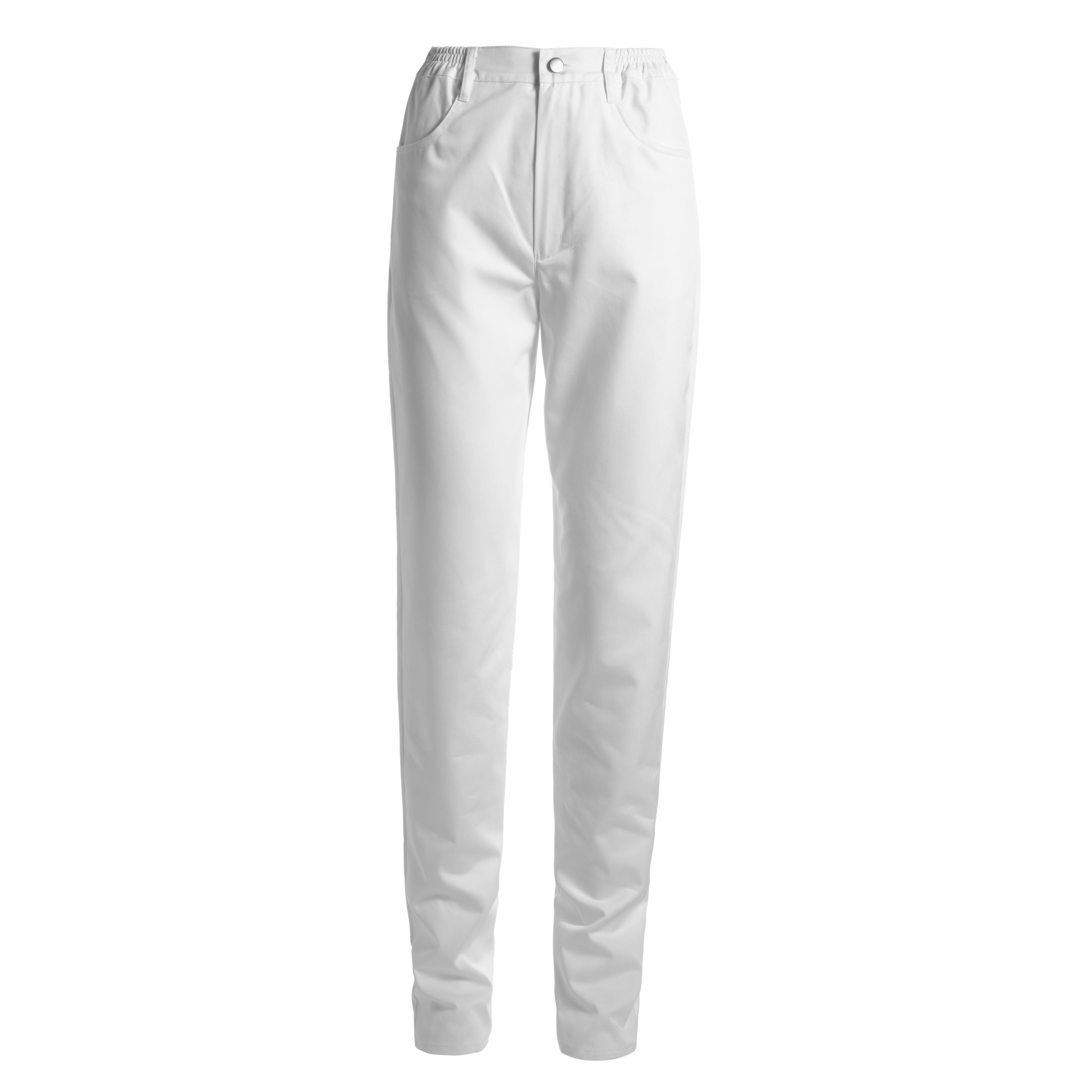 Damen Hose 1601 schmales Bein weiß