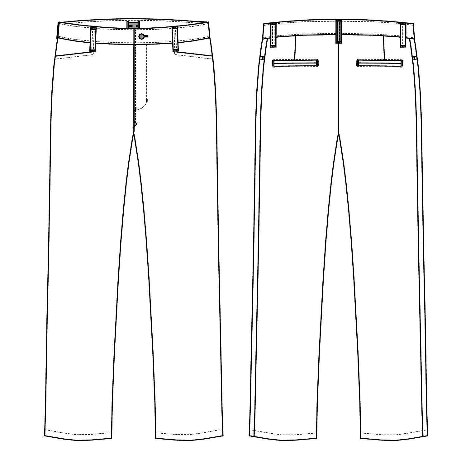Schwarze Damen Chino 16400 Stretch