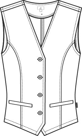 Super bequeme Damen Weste 17022 Flow