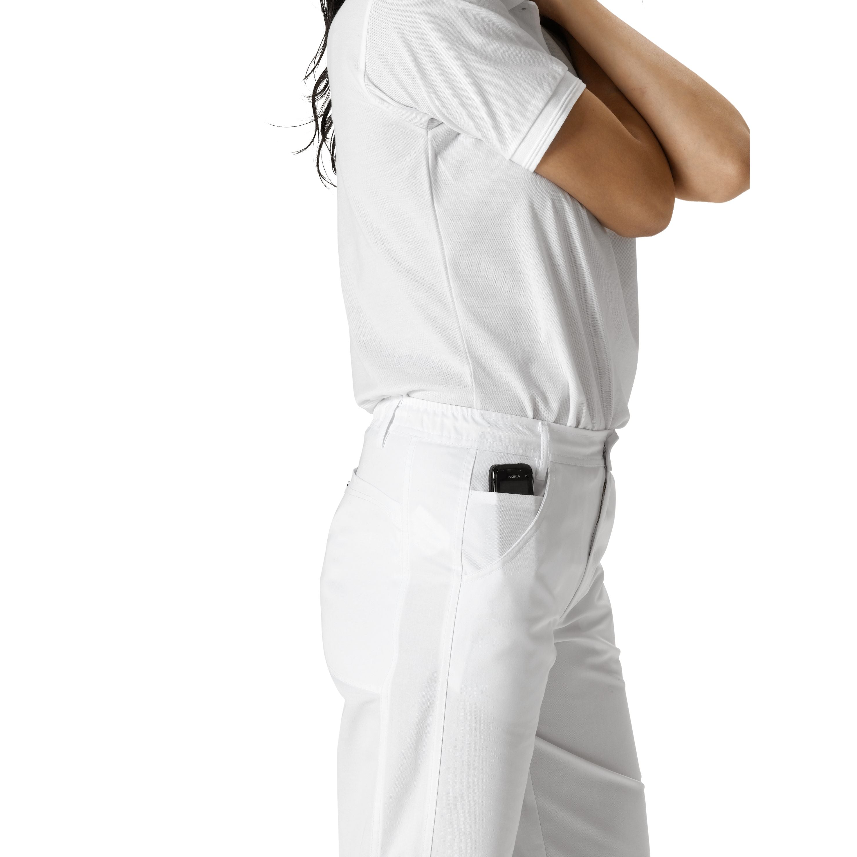 Kochhose_mit_Handytasche_weiss_1