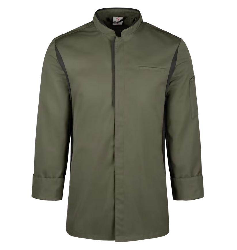Koch-und Service-Jacke 18245 schilfgrün von Weitblick bei workers friend bestellen