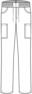 Unisex-Schupfhose 5338 aus Baumwolle mit Beintasche