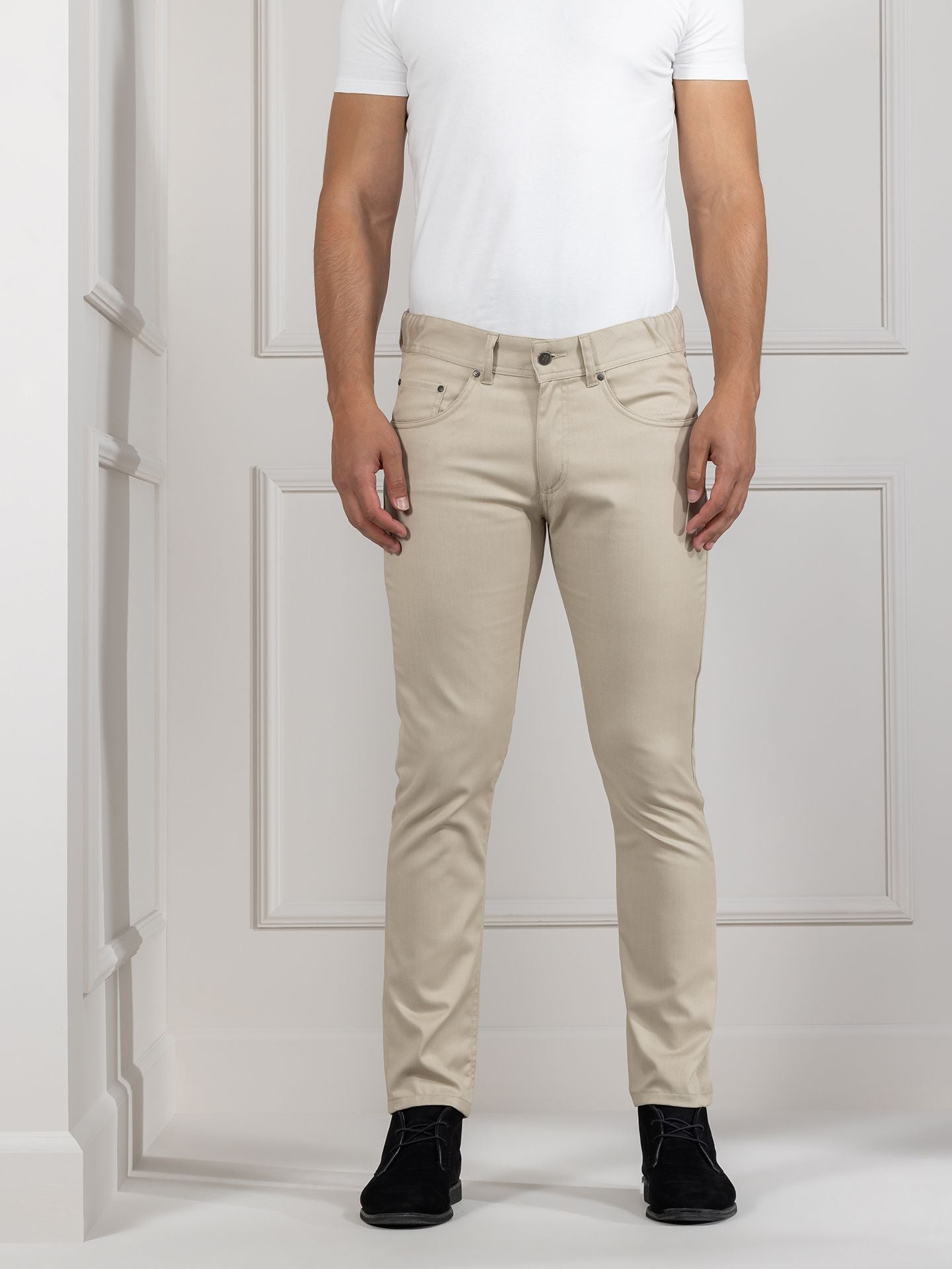 Herren Denim Hose 1136 Chicago sand von Le Nouveau Chef bei workers friend bestellen