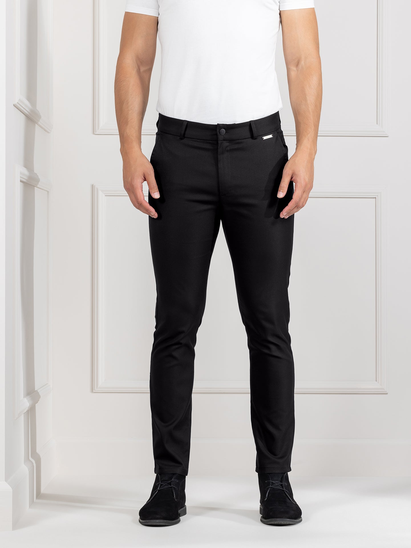 Herren Chino 1195 Tokyo schwarz von Le Nouveau Chef bei workers friend bestellen