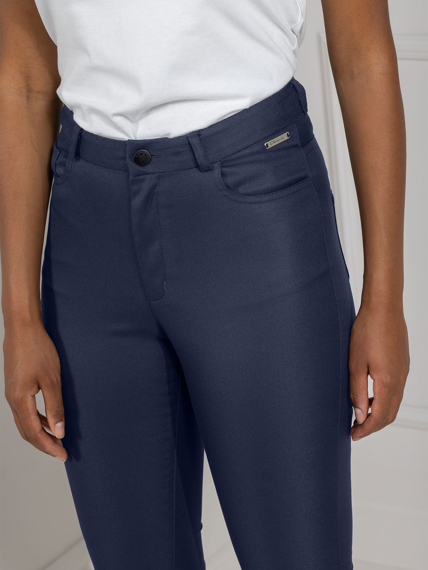 Damen Chino 1227 Savannah deep blue von Le Nouveau Chef bei workers friend bestellen