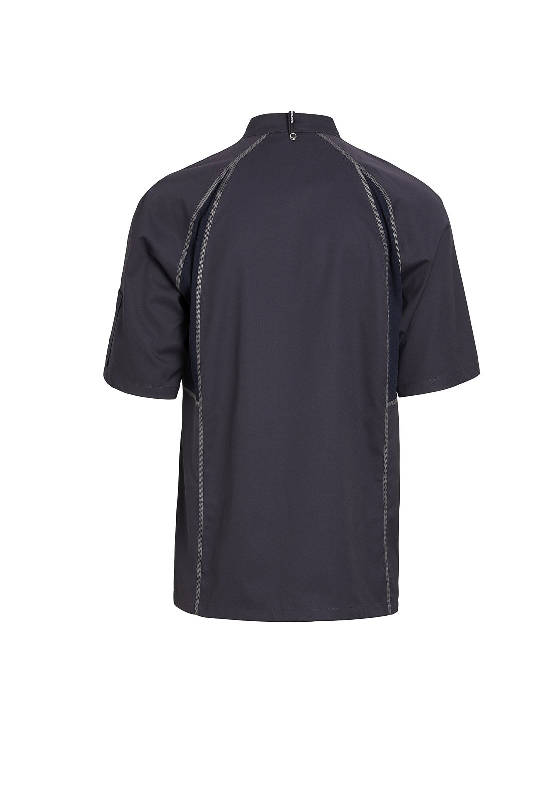 Koch-/Servicejacke 23400 Kurzarm grau mit Flatlock