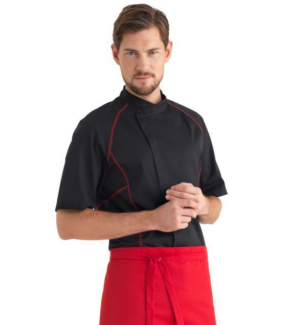 23400-Koch-Service-Jacke-Kurzarm-schwarz
