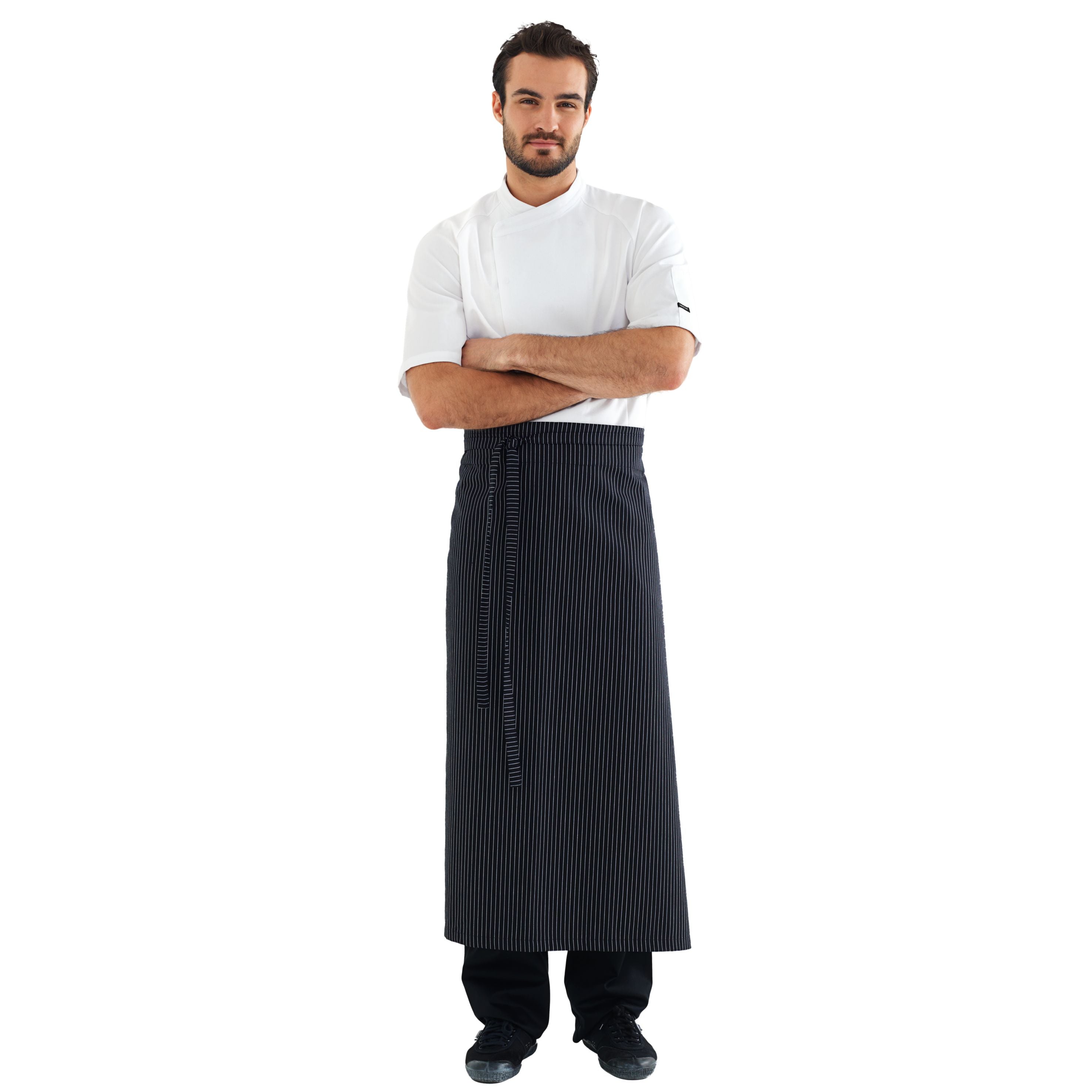 Koch-/Servicejacke 23500 1/2 Arm mit Druckknöpfen