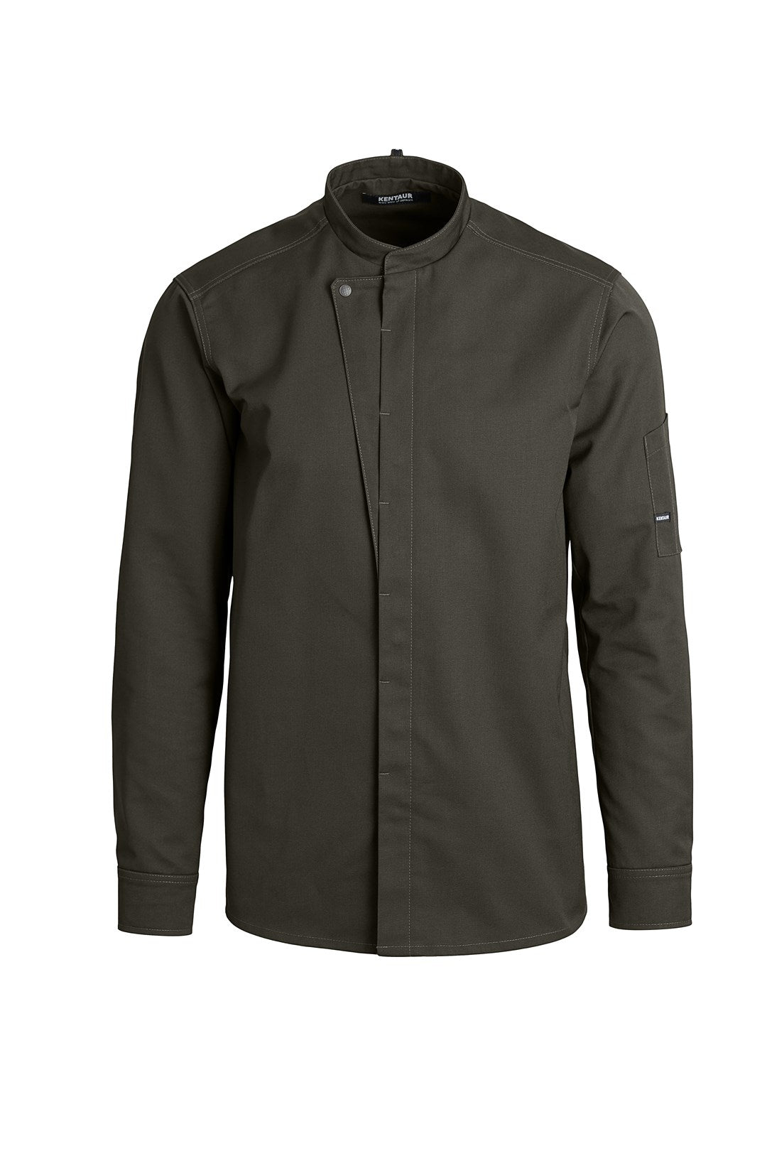 Kochhemd Chef-Style olive-grün 23515 von Kentaur