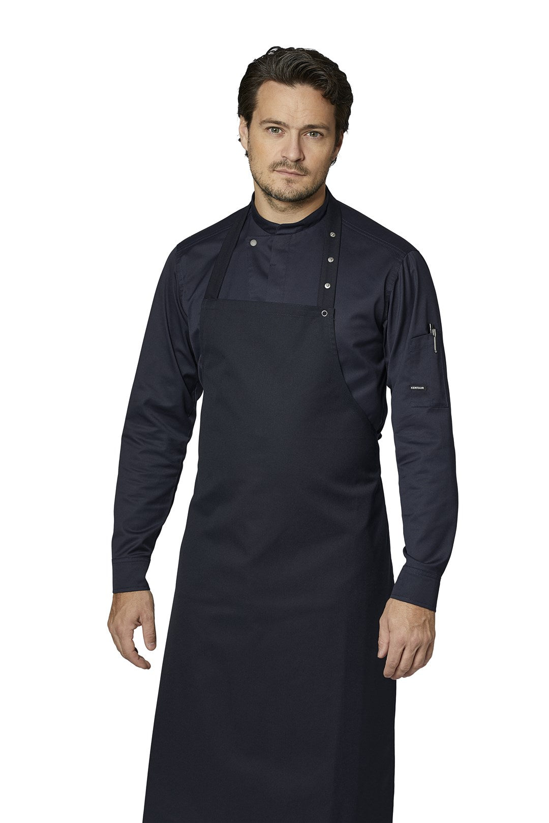 Kochhemd Chef-Style dunkelblau 23515 von Kentaur