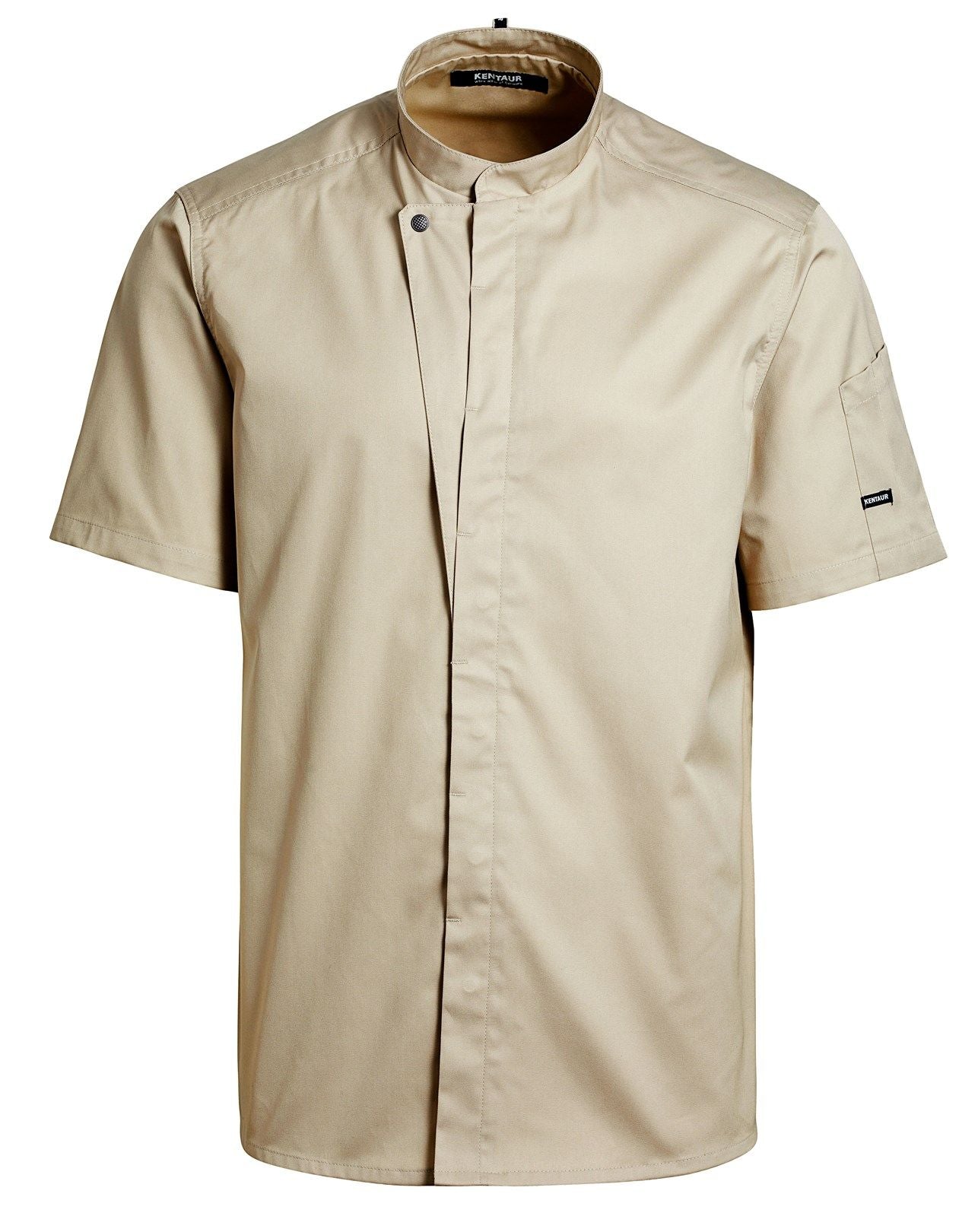 Koch- und Servicehemd Kurzarm Chef-Style 23516 sand von Kentaur