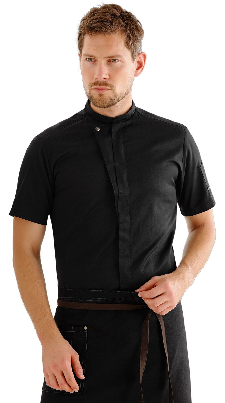 Koch-/Servicehemd Kurzarm 23516 Chef-Style schwarz