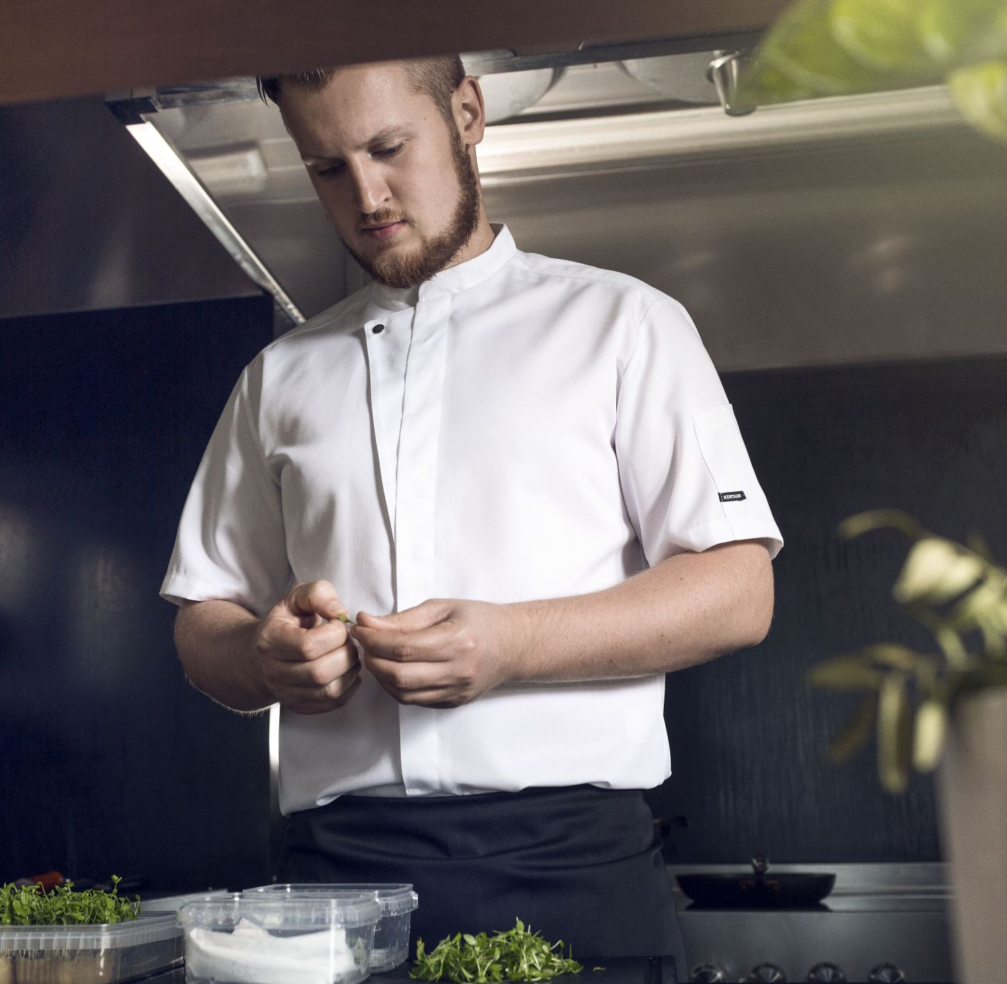 23516 Kentaur Koch-/Servicehemd Chef Style weiß Kurzarm