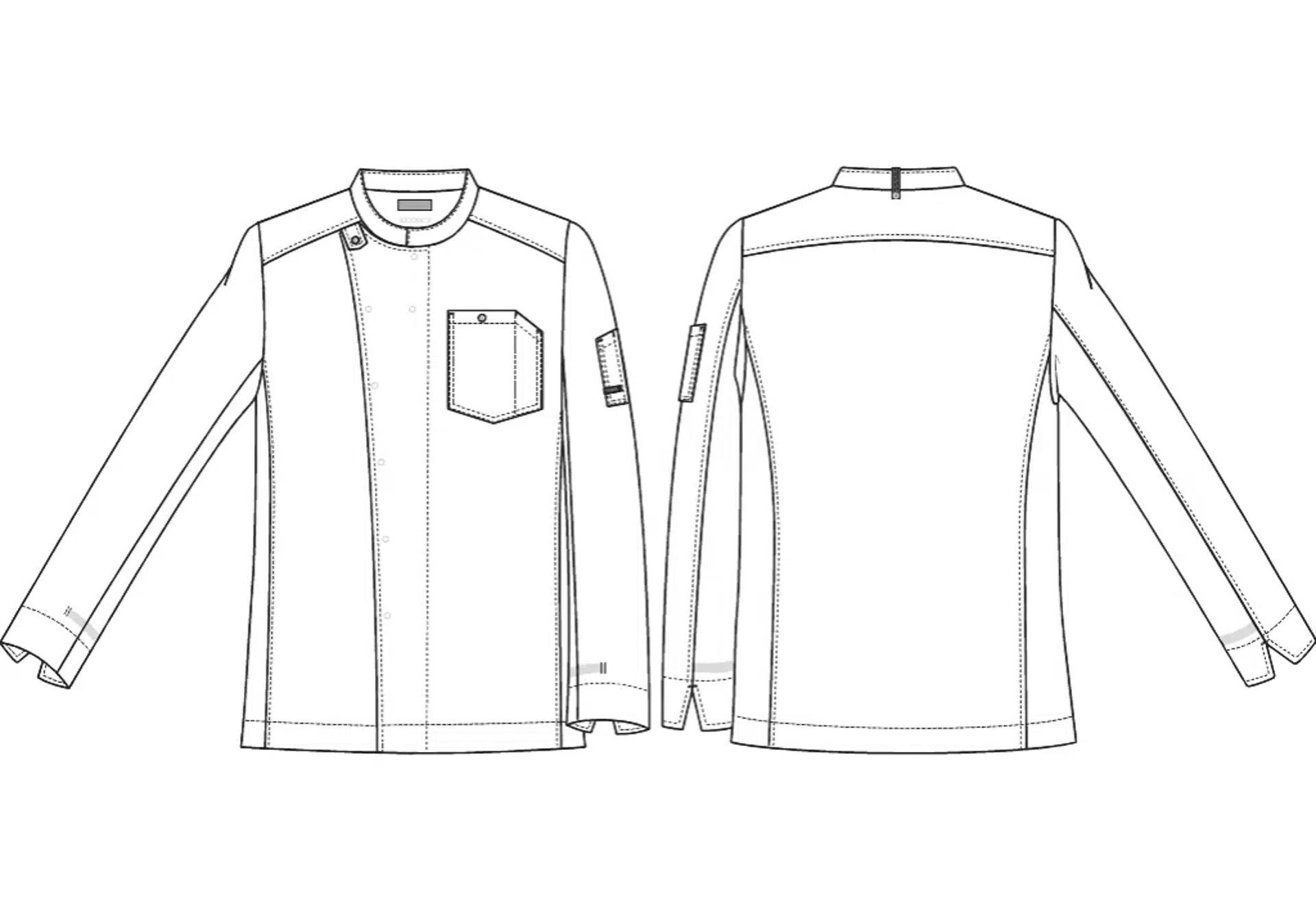 Koch-/Servicejacke 23570 Biker Chef