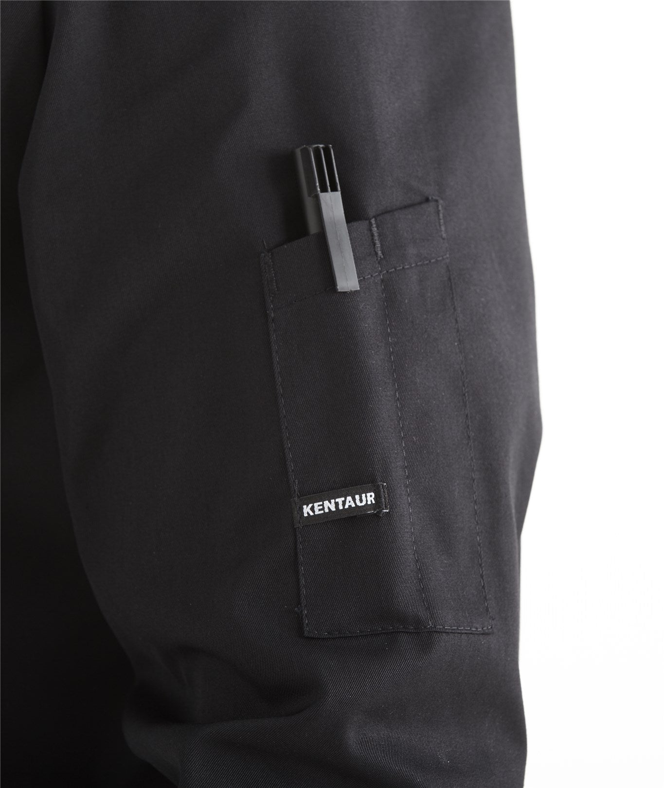 Kentaur Koch-/Servicehemd 25203 schwarz mit Stehkragen