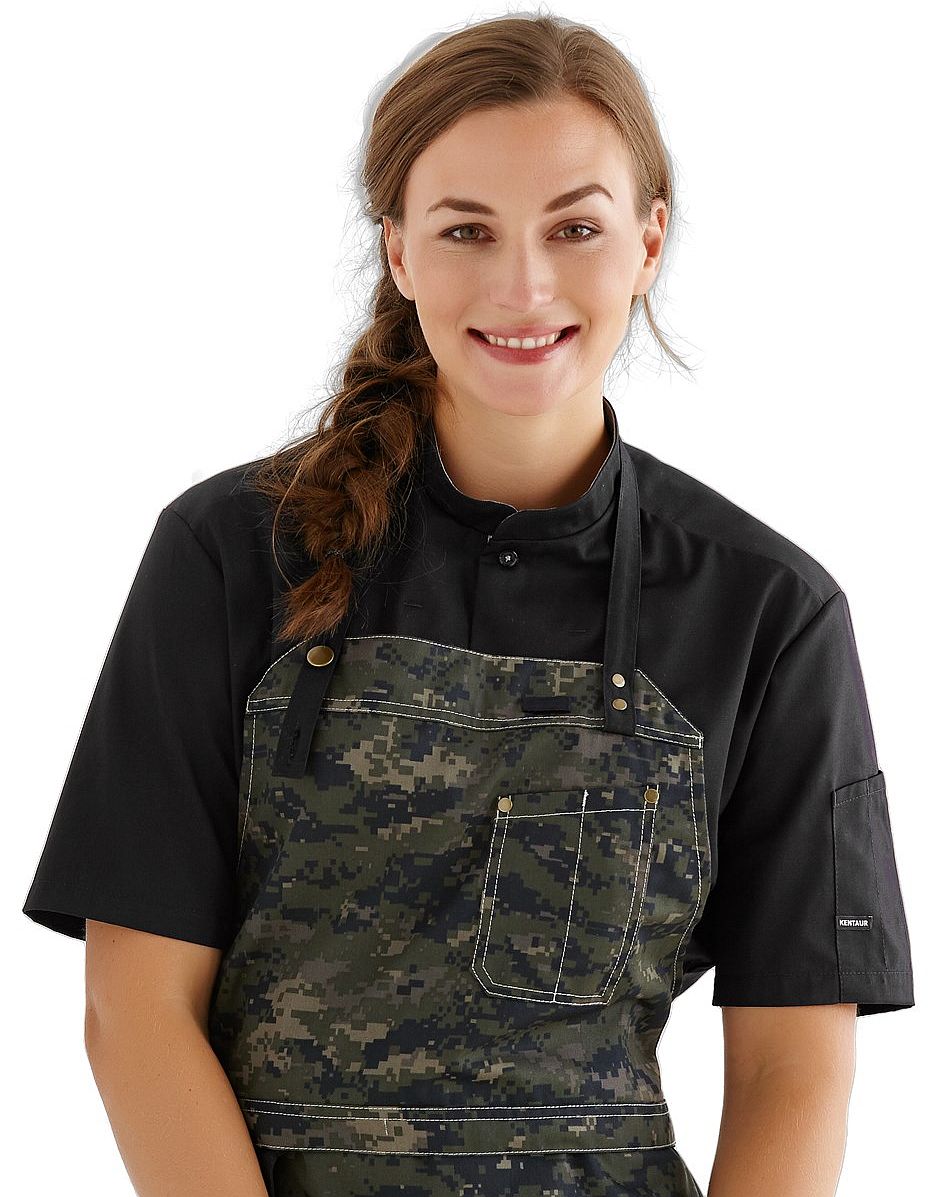 Kentaur Koch-/Servicehemd 25207 Kurzarm mit Stehkragen