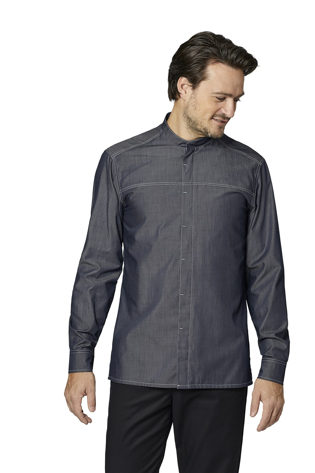 Koch- Service-Hemd 25240 denim von Kentaur bei workers friend