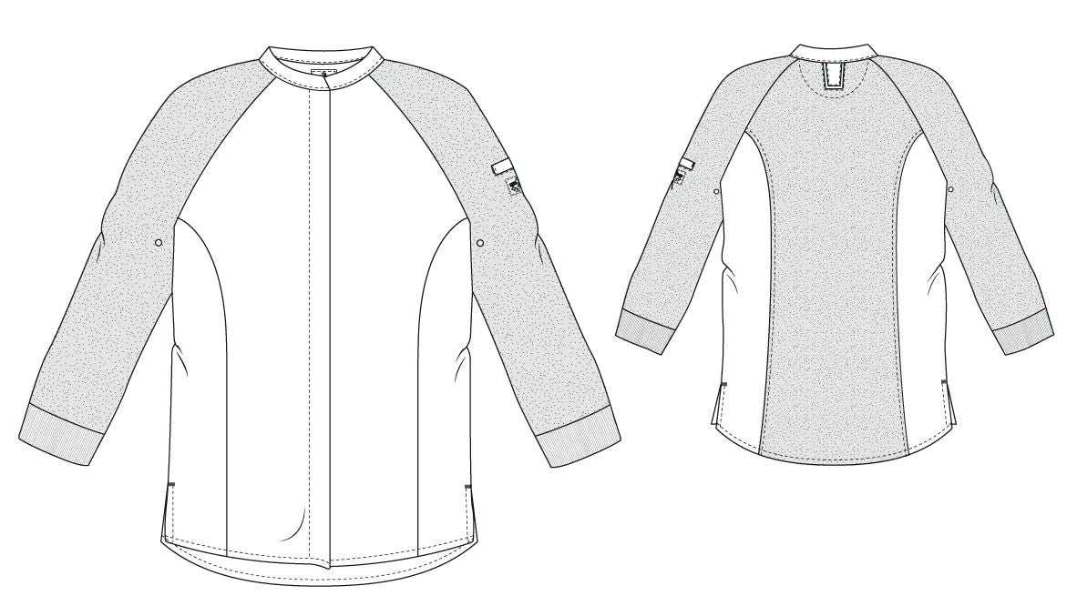 Lady Chef Jacket Sorella mit Jersey von Chaud Devant